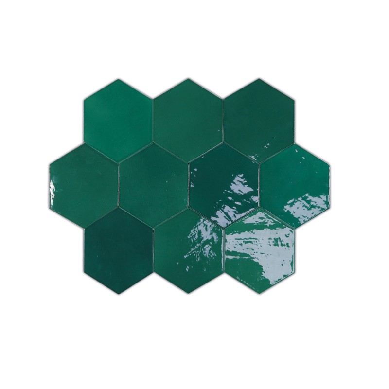 Ech. Zellige Hexa Emerald