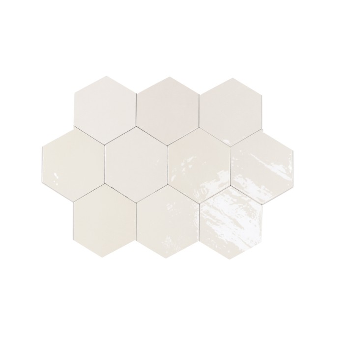 Ech. Zellige Hexa White