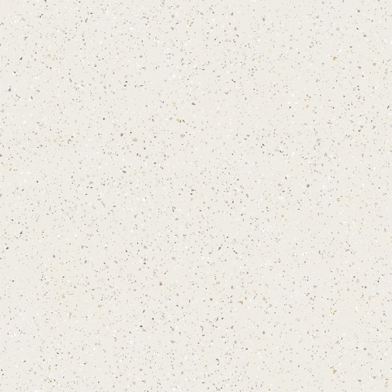 Carrelage effet terrazzo collection Pols plinthes - couleur blanc - carreau seul