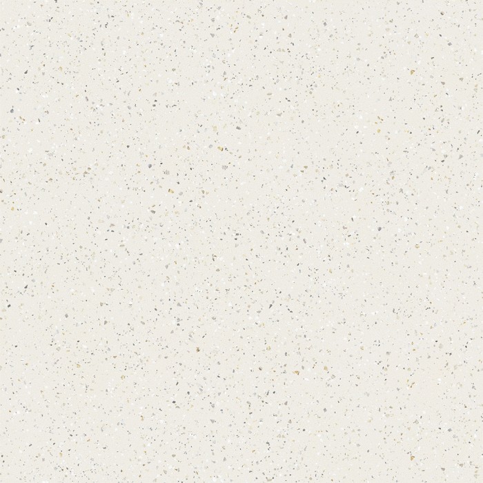 Carrelage effet terrazzo collection Pols plinthes - couleur blanc - carreau seul