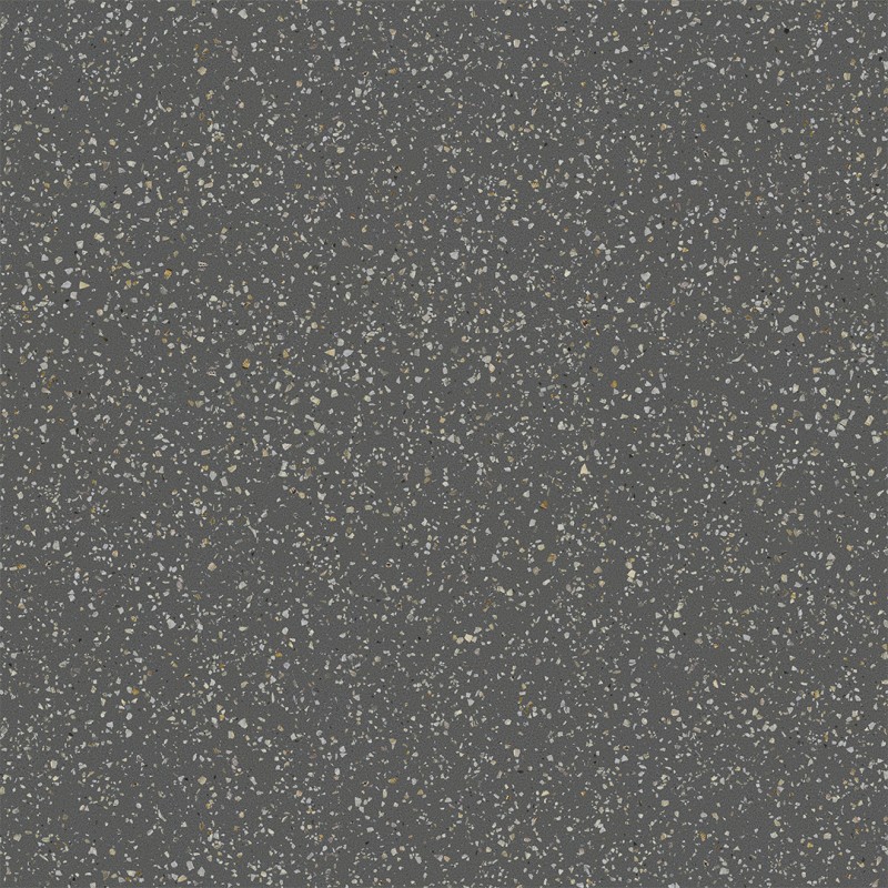 Carrelage effet terrazzo collection Pols plinthes - couleur graphite - carreau seul