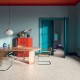 Carrelage effet terrazzo collection Superclassica - SCW Happy - couleur blanc gris - photo d'ambiance salon