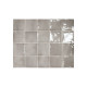 Carrelage effet zellige collection Manacor gris - 10x10 cm