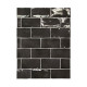 Carrelage effet zellige collection Manacor couleur noire - 7,5x15 cm
