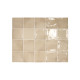 Carrelage effet zellige collection Manacor beige argile - 10x10 cm