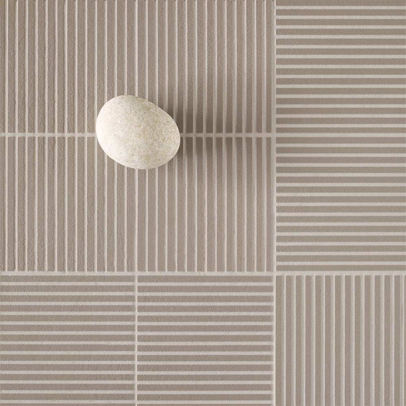 Carrelage faïence mat collection Fringe Thin gris - photo d'ambiance