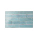 Carrelage effet zellige collection Tribeca couleur bleu ciel - 6x24,6 cm