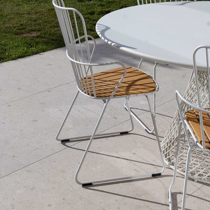 Carrelage effet pierre Keynote beige - terrasse