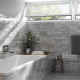Carrelage effet zellige collection Tribeca couleur grise - salle de bain