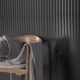 Carrelage faïence collection Stripes Liso XL - couleur graphite - 7,5x30 cm - photo d'ambiance salon zoomée