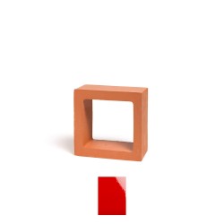 Claustra carré Cuadrada, couleur rouge vif