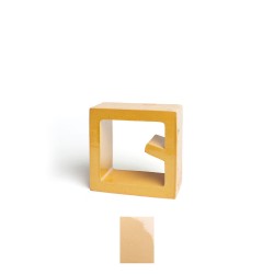 Claustra carré à motif Norfeu, couleur beige foncé