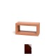 Claustra Rectangular couleur marron foncé