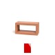 Claustra Rectangular couleur rouge vif