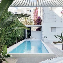 Mosaïque piscine Lisa blanc - photo d'ambiance
