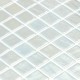 Mosaïque piscine Opalescent blanc - carreaux seuls vue profil