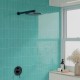 Carrelage faïence Hammer couleur Aqua - salle de bain