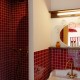 Carrelage uni - Granato - sur trame - carreaux 5x5 cm - douche salle de bain