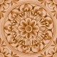 Carrelage décoré effet carreaux de ciment Amuri decoro pizzo - couleur biscuit - carreau seul