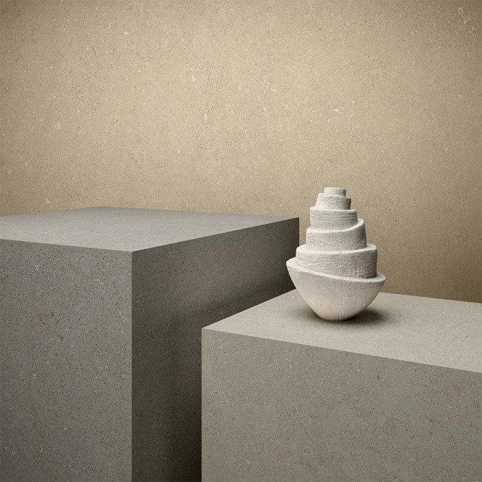 Carrelage extérieur effet pierre collection Intense - couleur gris perle - photo d'ambiance