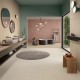 Carrelage effet pierre collection Intense - couleur crème - photo d'ambiance salle de bain