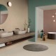 Carrelage effet pierre collection Intense - couleur crème - photo d'ambiance salle de bain bis