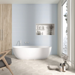Carrelage faïence collection Costa Nova - couleur bleu pâle