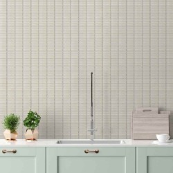 Carrelage faïence mosaïque Stick - coloris gris blanc brillant - photo d'ambiance salle de bain