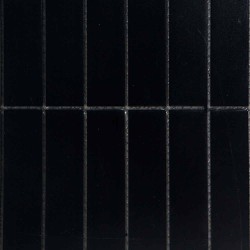 Carrelage faïence mosaïque KitKat - coloris noir mat - photo d'ambiance trame seule zoomée