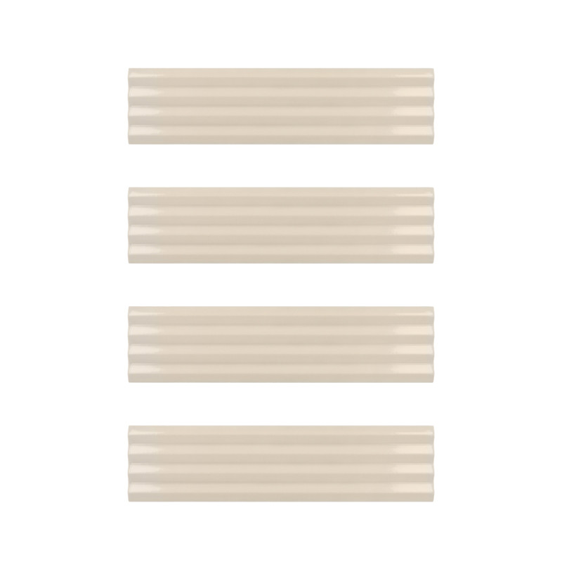 Carrelage faïence collection Praia - couleur beige pale - photo carreau seul brillant
