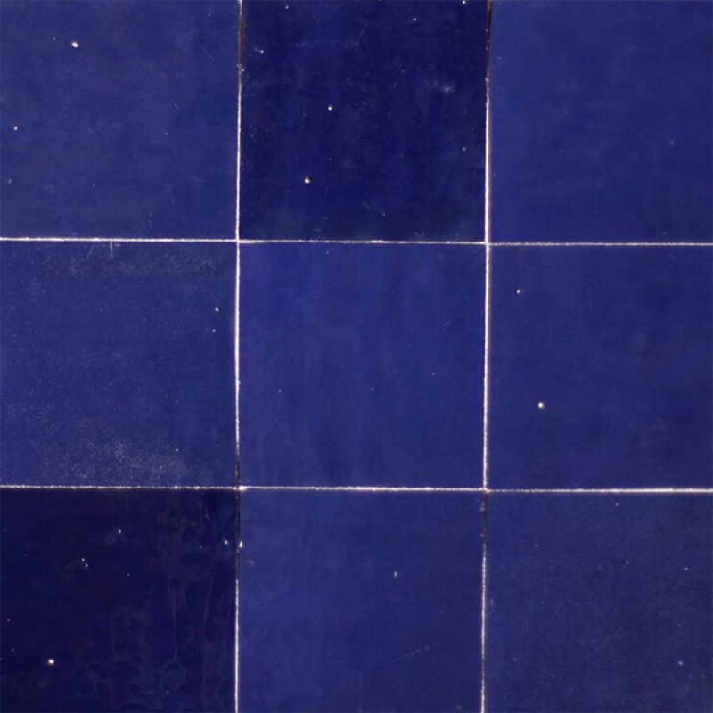Ech. Zellige Fait Main Bleu Nuit