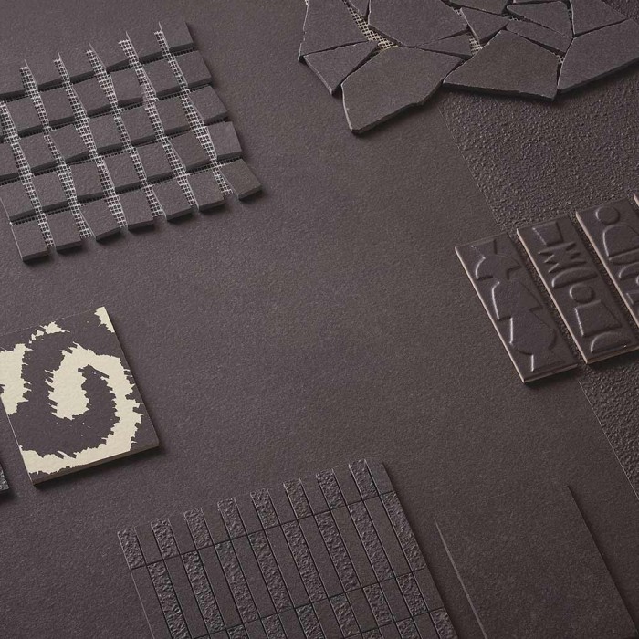 Carrelage mosaïque scarpa noir ébène – Nok Boogie Ebony