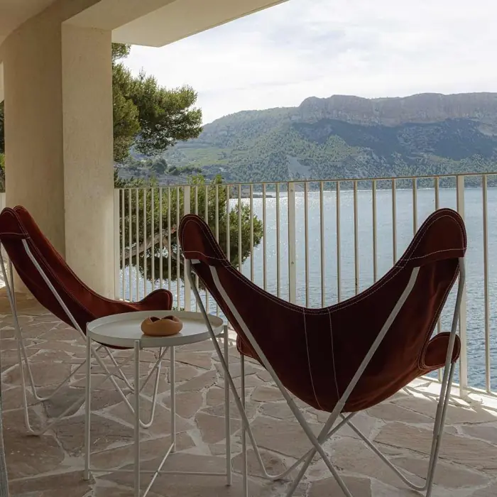 terrasse extérieure opus quartzite rose incertum